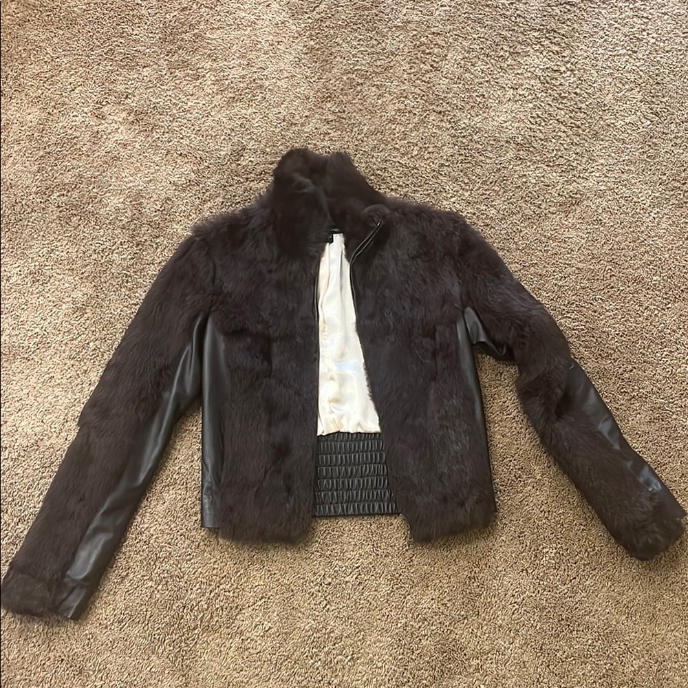 Leather & Fur jacket S